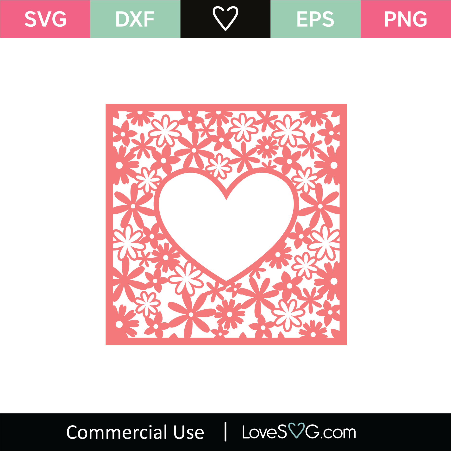 Download Heart Mandala Card SVG Cut File (2) - Lovesvg.com