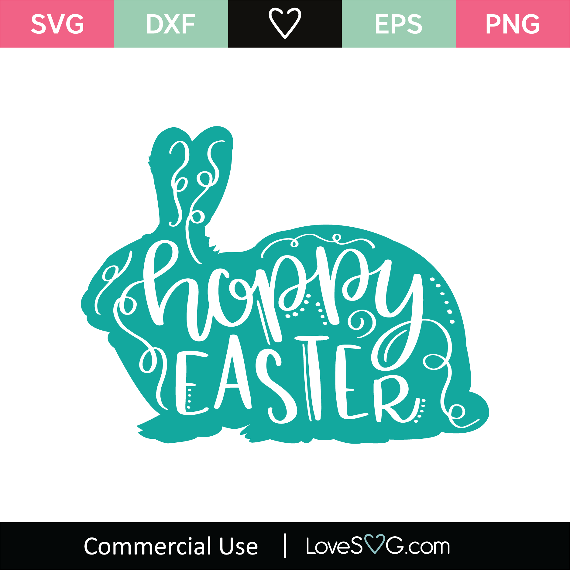 Download Hoppy Easter Text Mandala SVG Cut File - Lovesvg.com