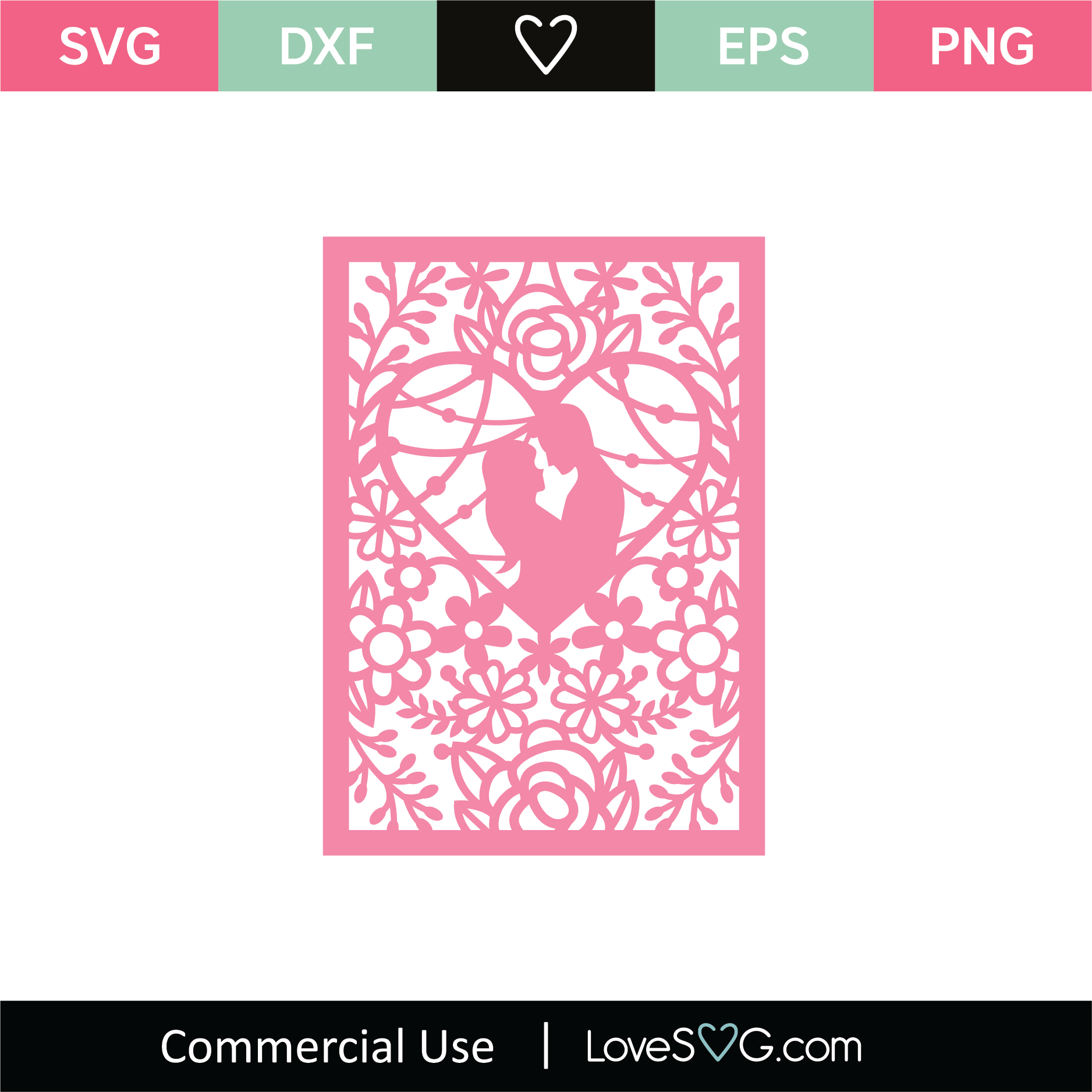 Intricate Wedding Card SVG Cut File - Lovesvg.com