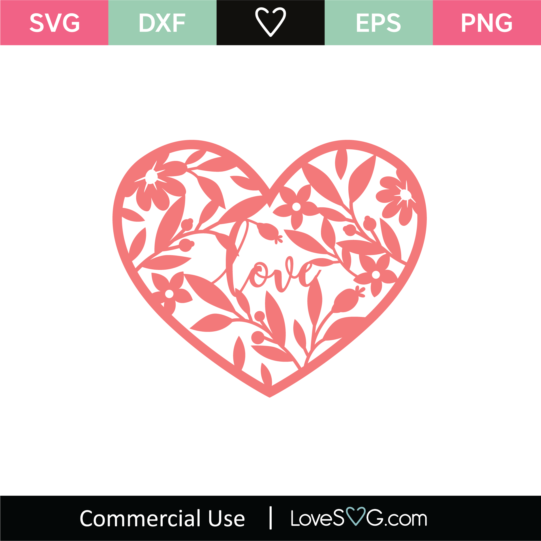 Download Love Heart Mandala Svg Cut File Lovesvg Com PSD Mockup Templates