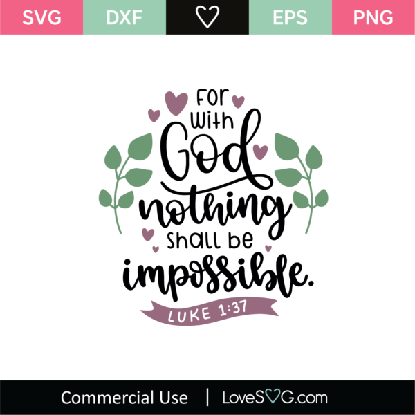 Luke 1-37 SVG Cut File - Lovesvg.com