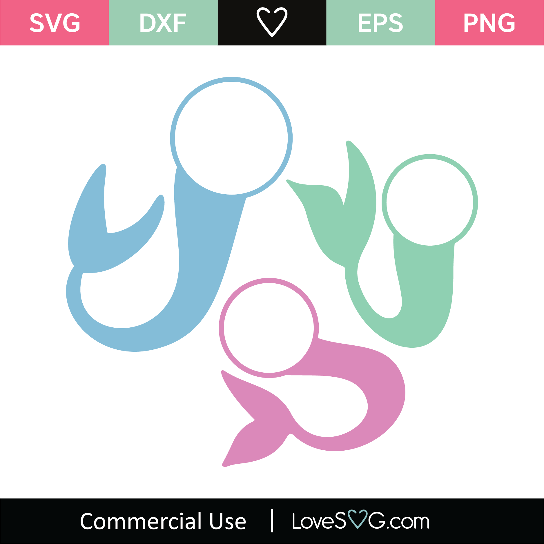 Free Free 178 Little Mermaid Monogram Svg SVG PNG EPS DXF File