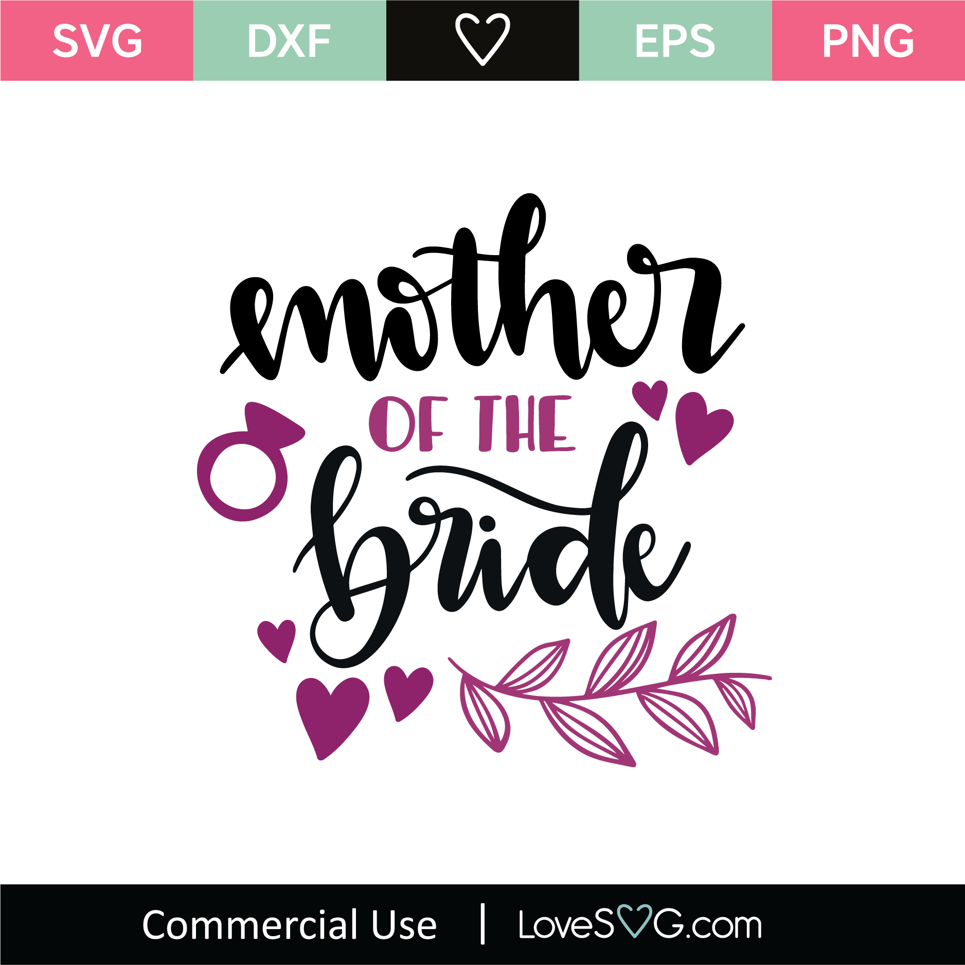 Download Mother Of The Bride SVG Cut File - Lovesvg.com