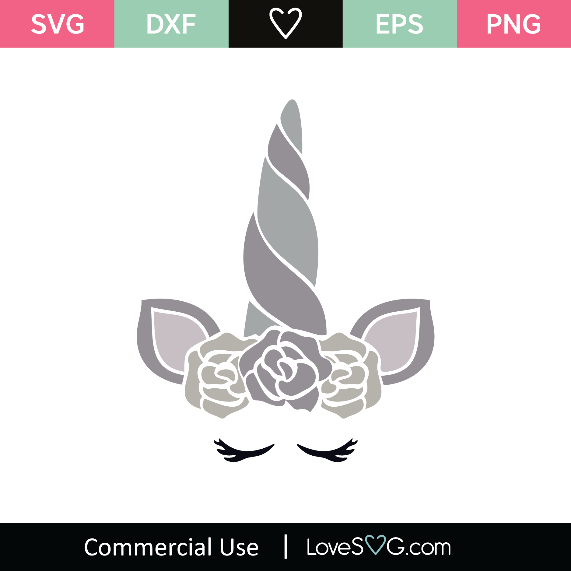 Download Unicorn Head Svg Cut File Lovesvg Com
