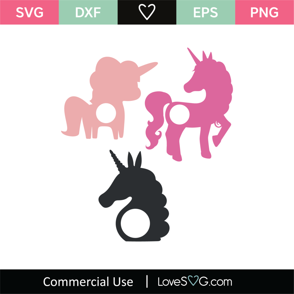 4th Unicorn Monogram Frames SVG Cut File - Lovesvg.com