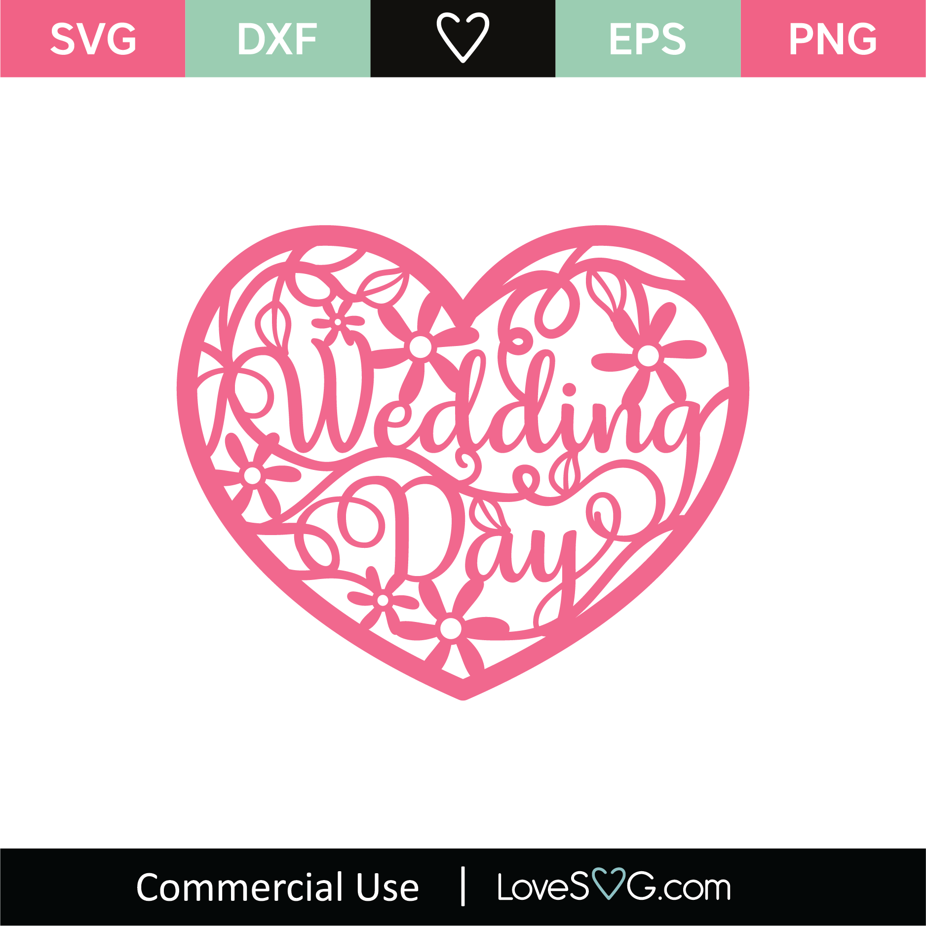 Download Wedding Day Heart Mandala Svg Cut File Lovesvg Com