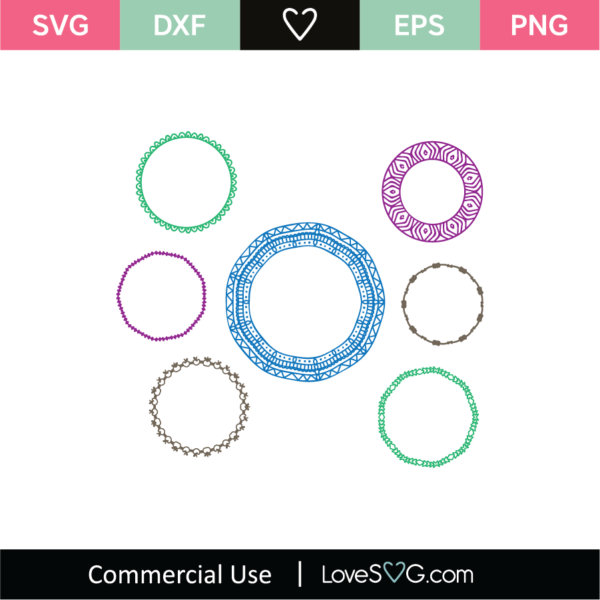 7 Monogram Frames SVG Cut File - Lovesvg.com