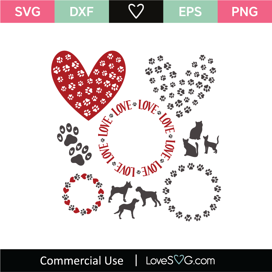 Download Animal Love SVG Cut File - Lovesvg.com