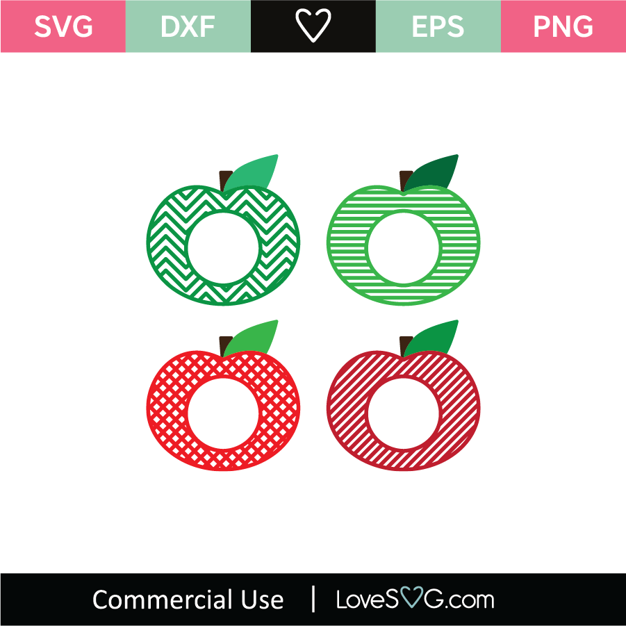 Download Apple Monogram Frames SVG Cut File - Lovesvg.com