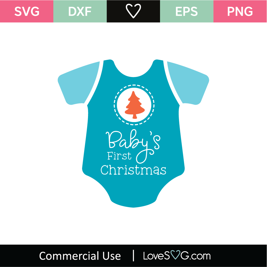 Download Babys First Christmas SVG Cut File - Lovesvg.com