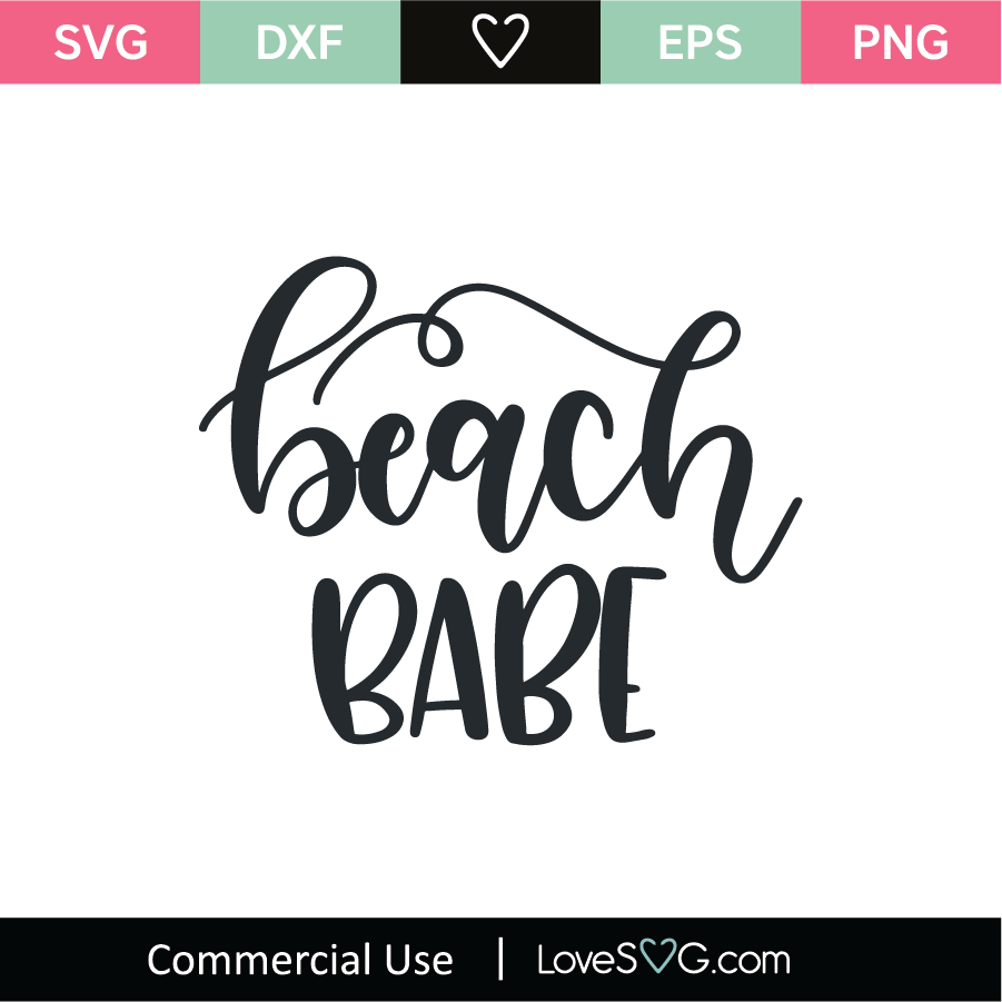 Beach Babe SVG Cut File - Lovesvg.com