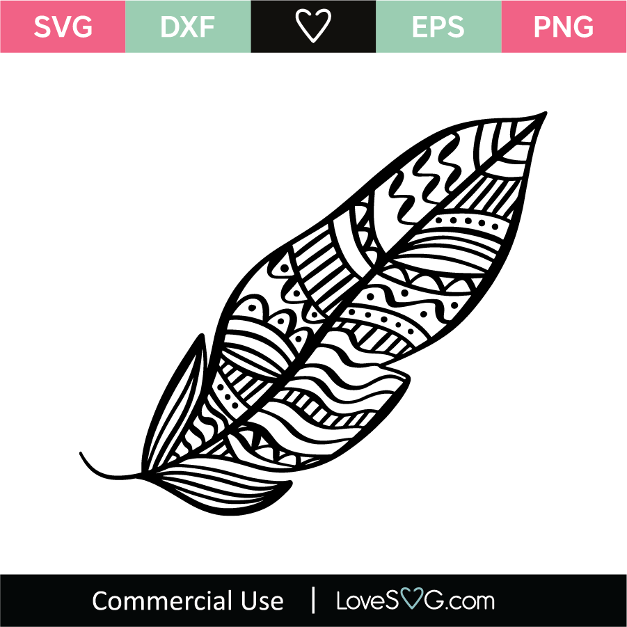 Download Beautiful Feather Svg Cut File Lovesvg Com