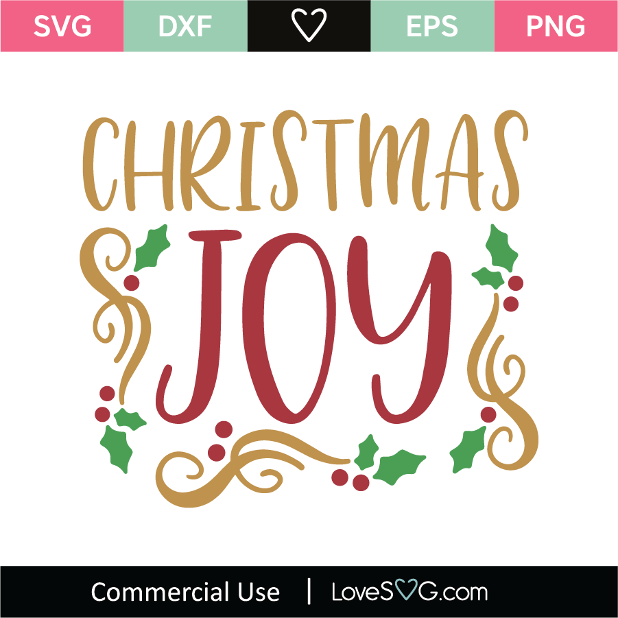 Christmas Joy SVG Cut File - Lovesvg.com