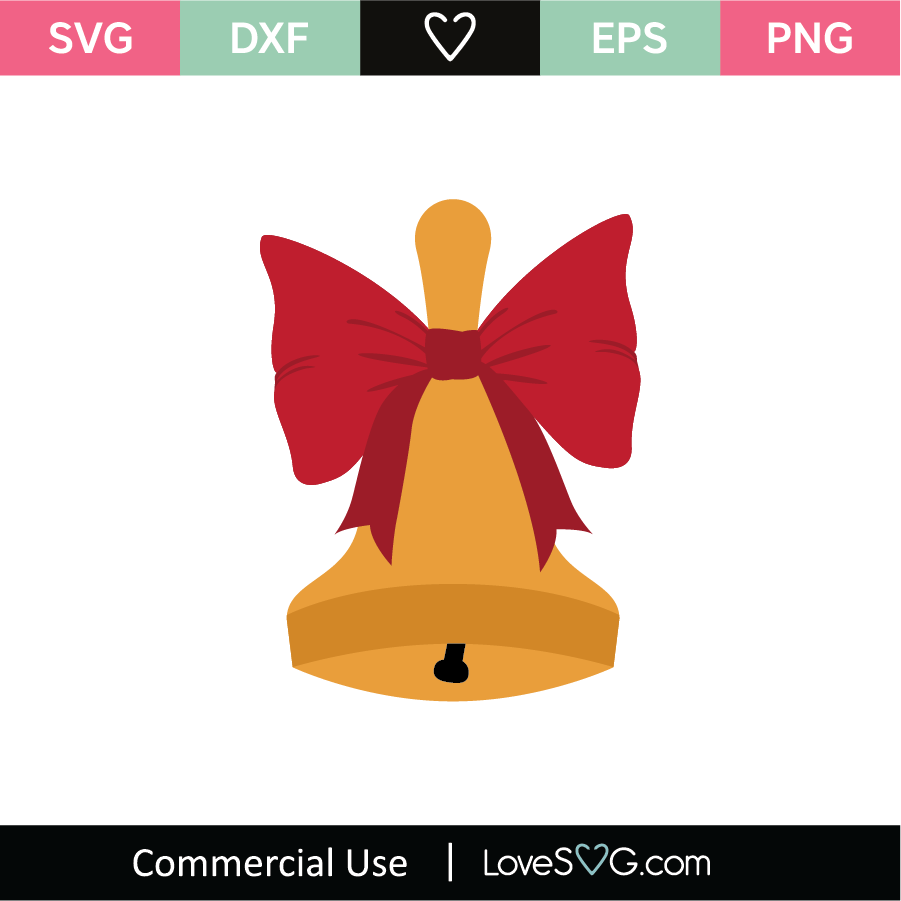 Christmas Bell SVG Cut File - Lovesvg.com