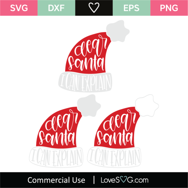 Dear Santa I Can Explain SVG Cut File - Lovesvg.com