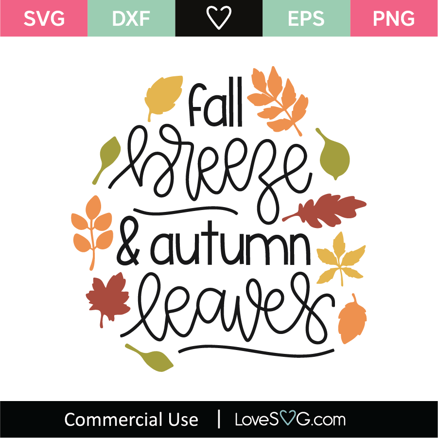 Download Fall Breeze And Autumn Leaves Svg Cut File Lovesvg Com