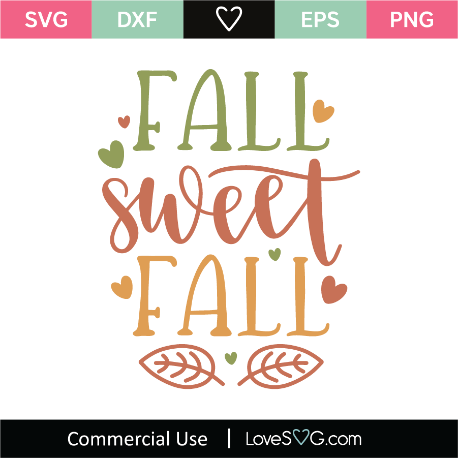 Download Fall Sweet Fall SVG Cut File - Lovesvg.com