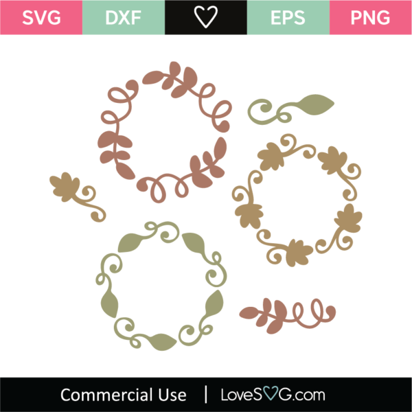 Floral Frames Svg Cut File Lovesvg Com