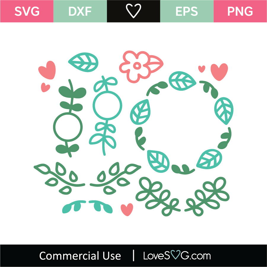 Free Free 222 Floral Elements Svg SVG PNG EPS DXF File