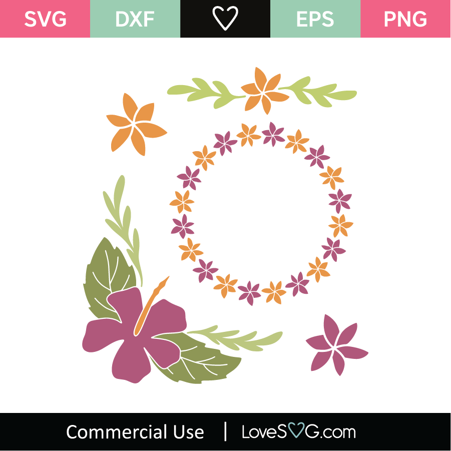 Floral Monogram Frames SVG Cut File - Lovesvg.com