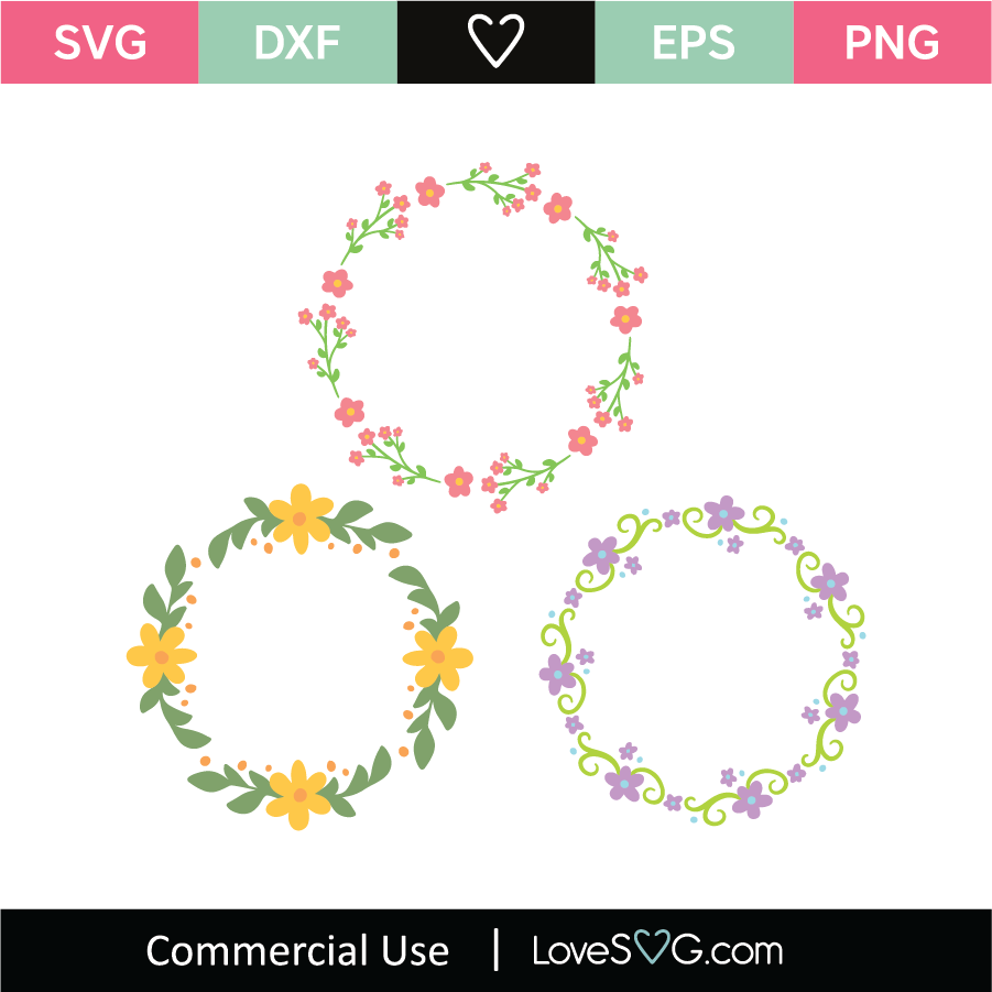 Download Flowers Monogram Frames SVG Cut File - Lovesvg.com