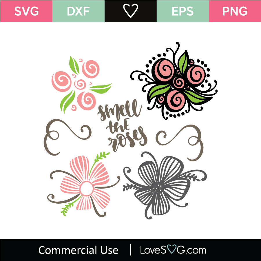 Flowers and Roses SVG Cut File - Lovesvg.com