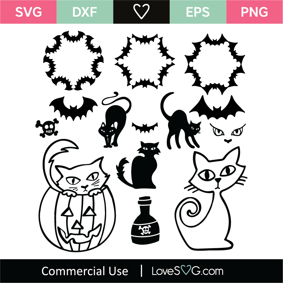 Download Halloween Elements Monogram Frames SVG Cut File - Lovesvg.com