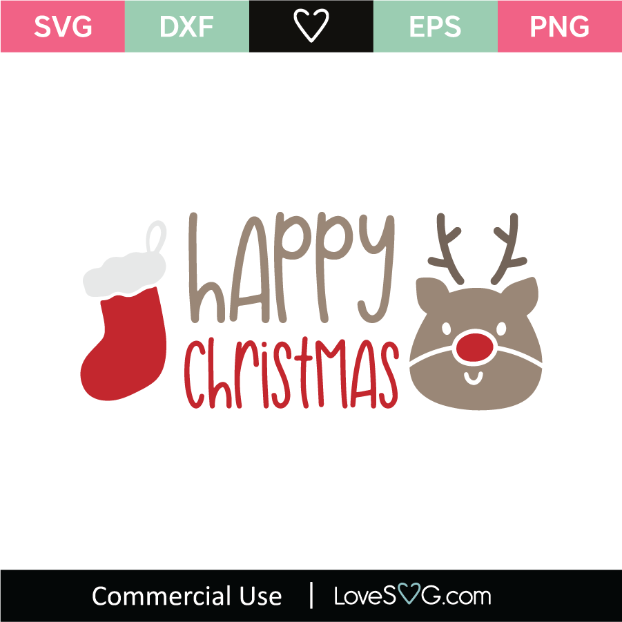 Download Happy Christmas Svg Cut File Lovesvg Com
