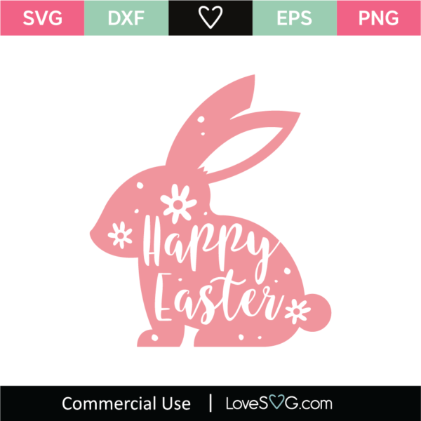 Happy Easter SVG Cut File - Lovesvg.com