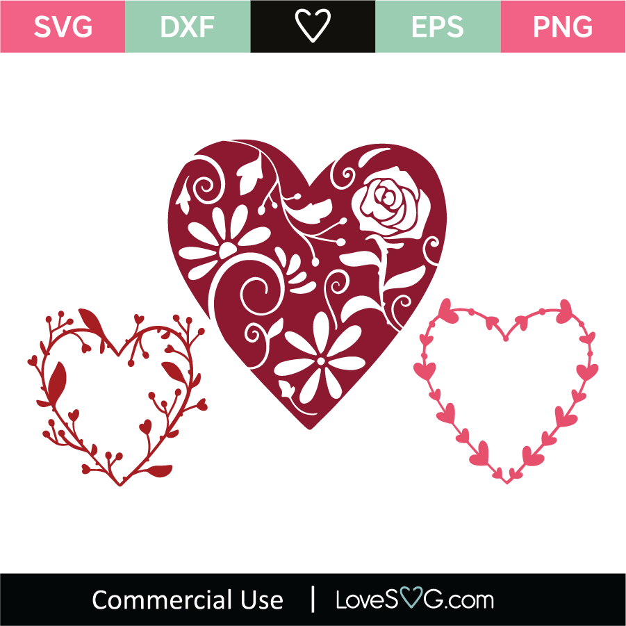 Hearts Designs Svg Cut File Lovesvg Com