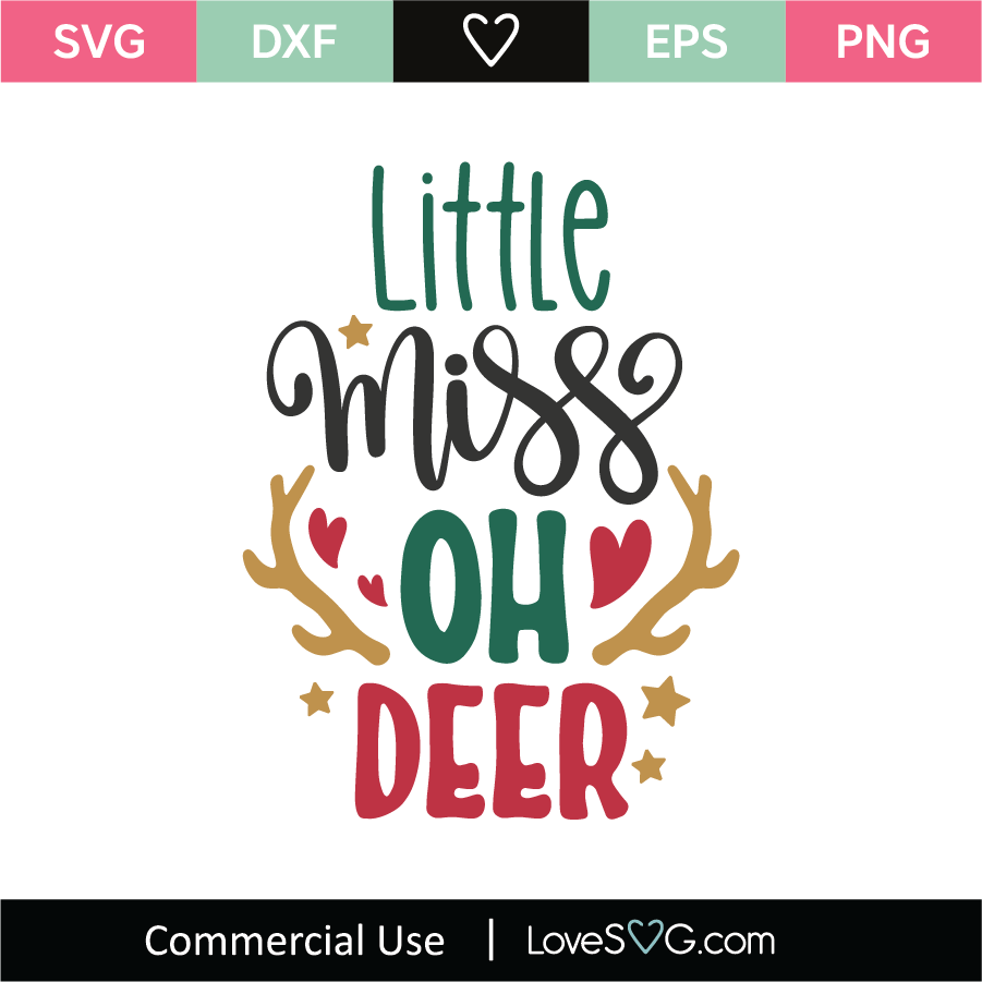 Download Little Miss Oh Deer SVG Cut File - Lovesvg.com