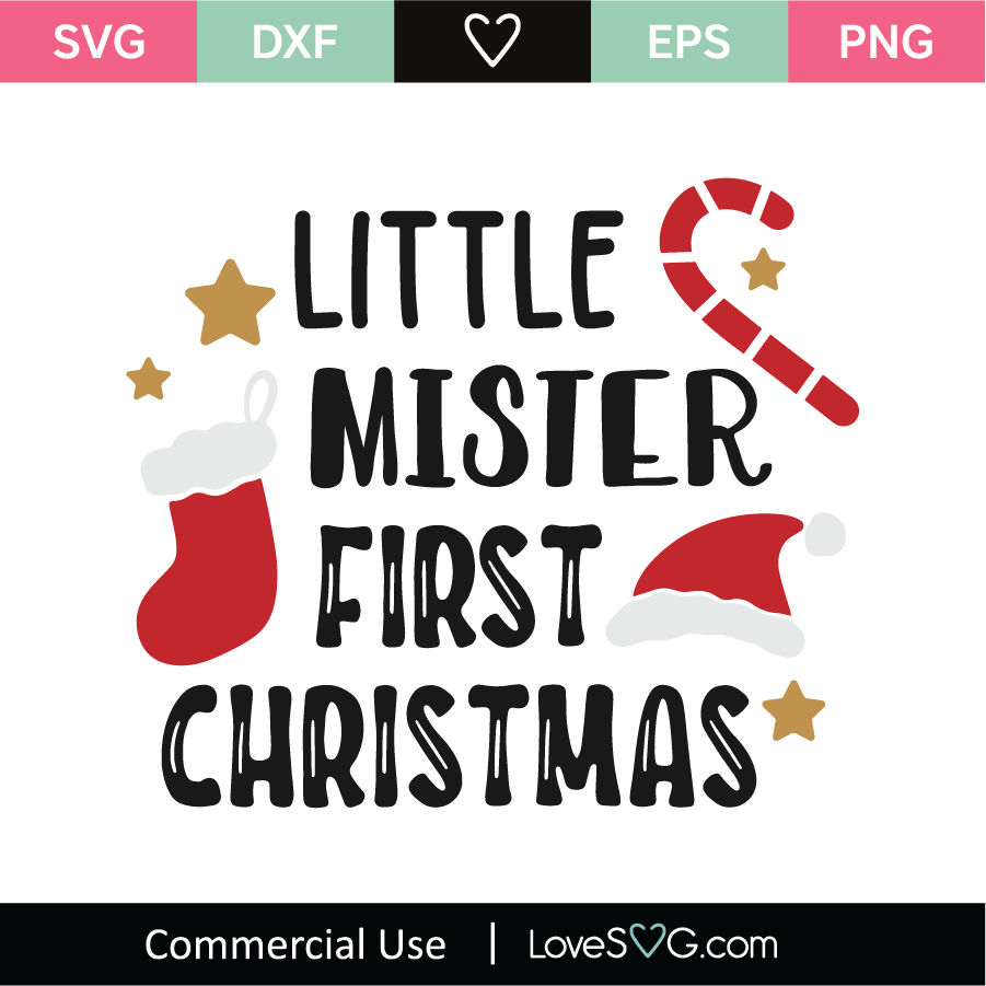 Download Little Mister First Christmas Svg Cut File Lovesvg Com