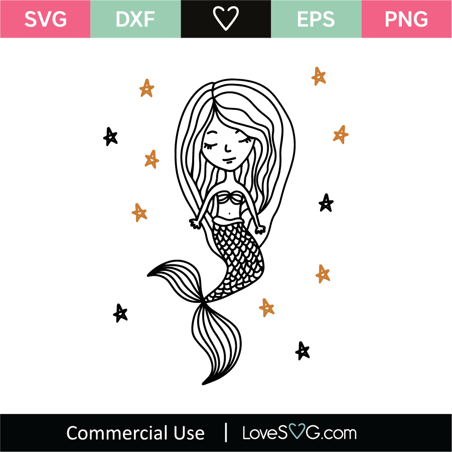 Download Mermaid Svg Cut File Lovesvg Com
