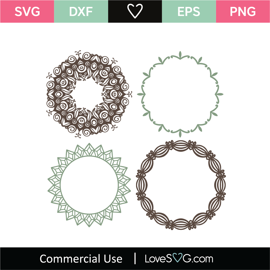 Monogram Frames SVG Cut File - Lovesvg.com