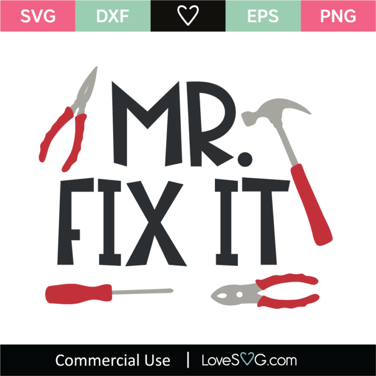 Mr Fix It SVG Cut File - Lovesvg.com