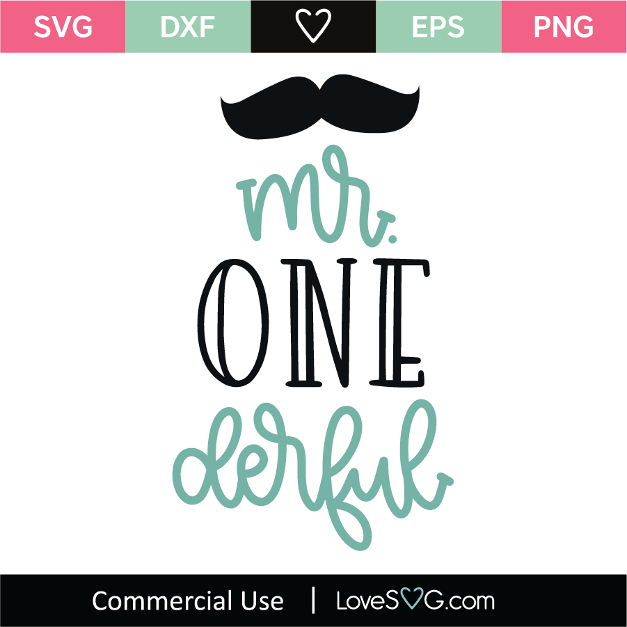 Download Mr One Derful SVG Cut File - Lovesvg.com
