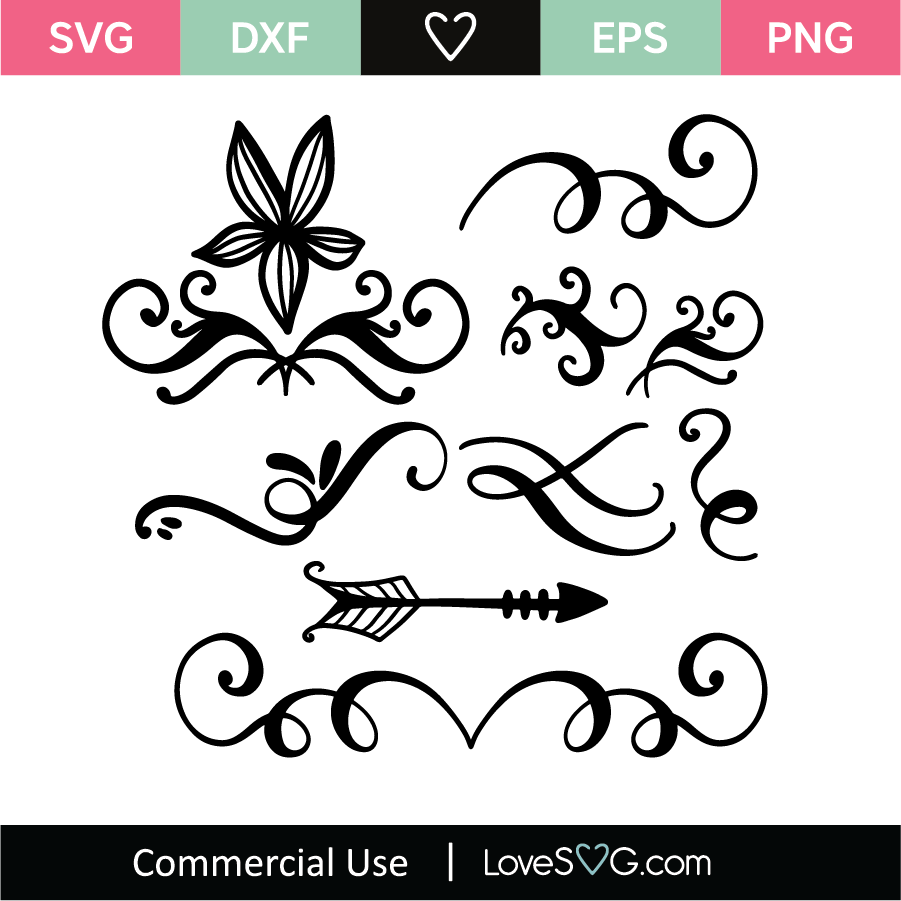 Ornamental Elements SVG Cut File - Lovesvg.com