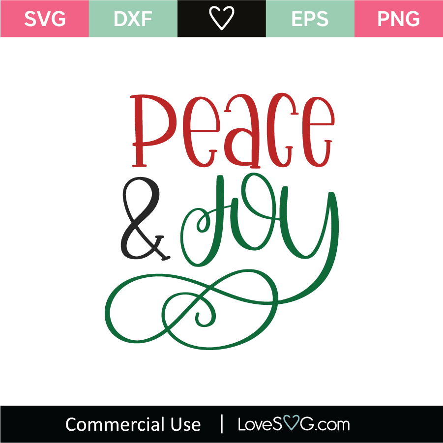 Peace And Joy Svg Cut File Lovesvg Com