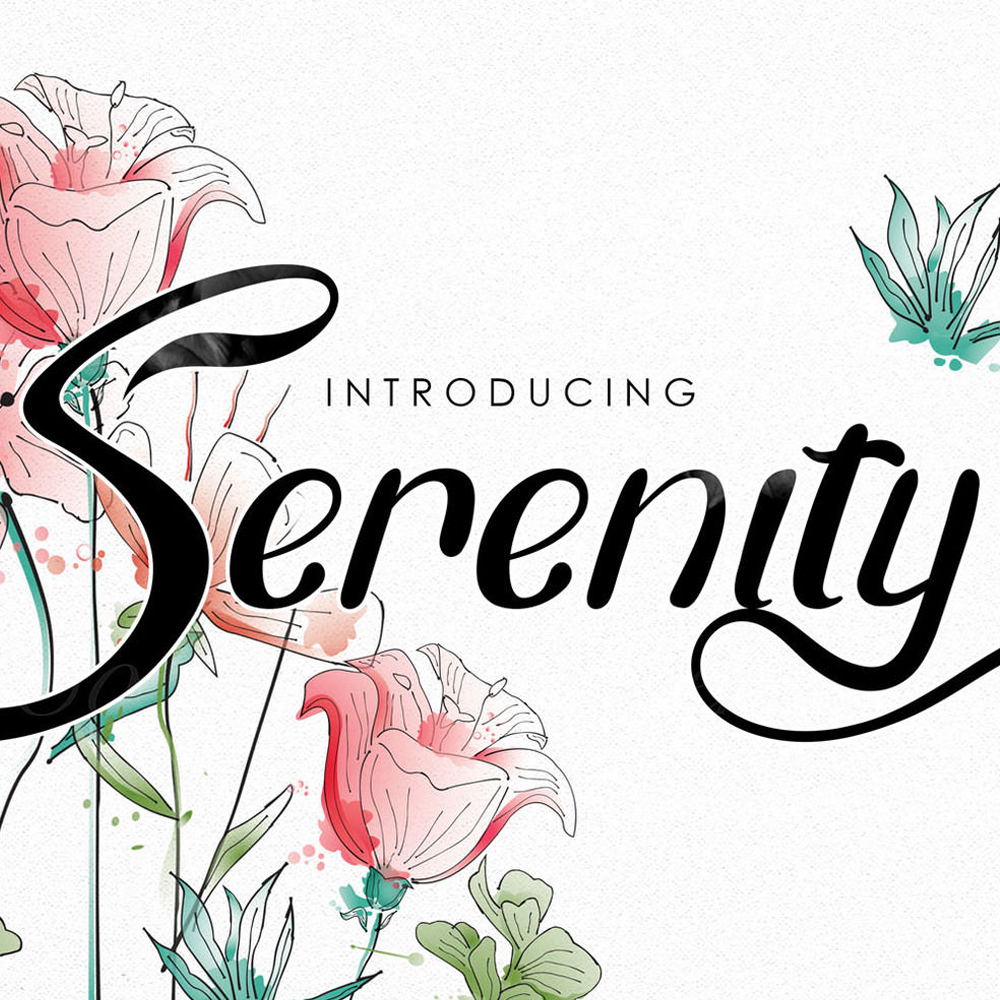 serenity-font-lovesvg