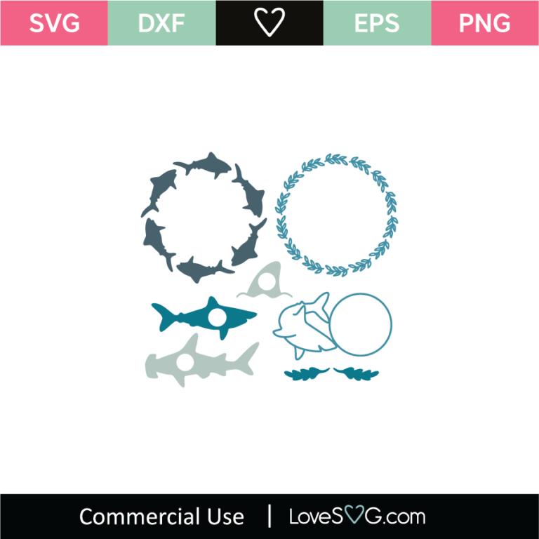 Free Shark SVG Cut Files Download - Lovesvg.com