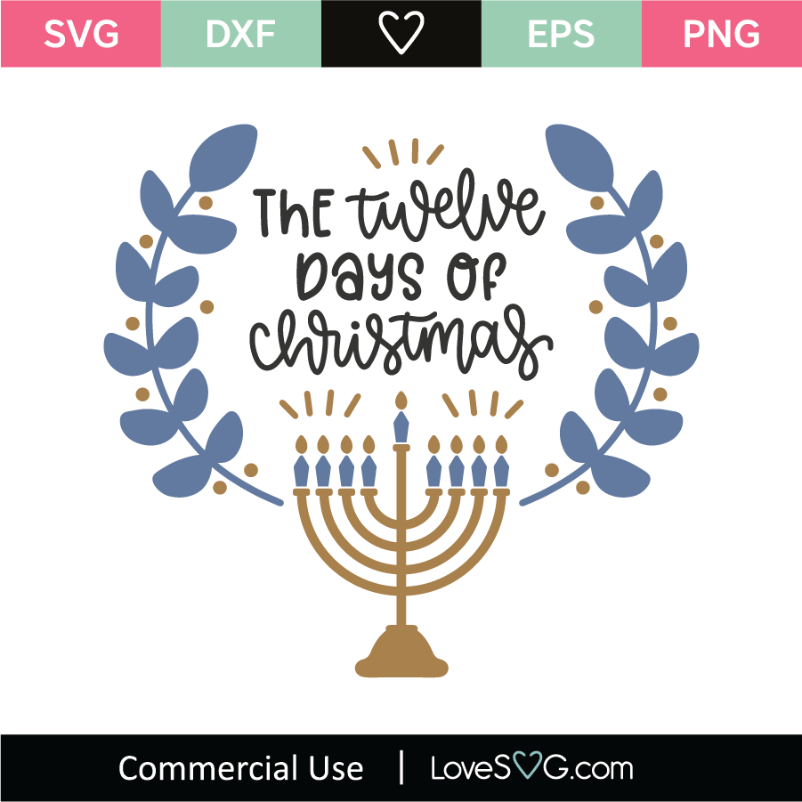 Download The Twelve Days Of Christmas SVG Cut File - Lovesvg.com