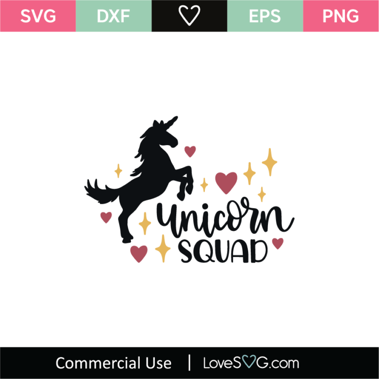 Unicorn and 4th July Words SVG Cut File - Lovesvg.com