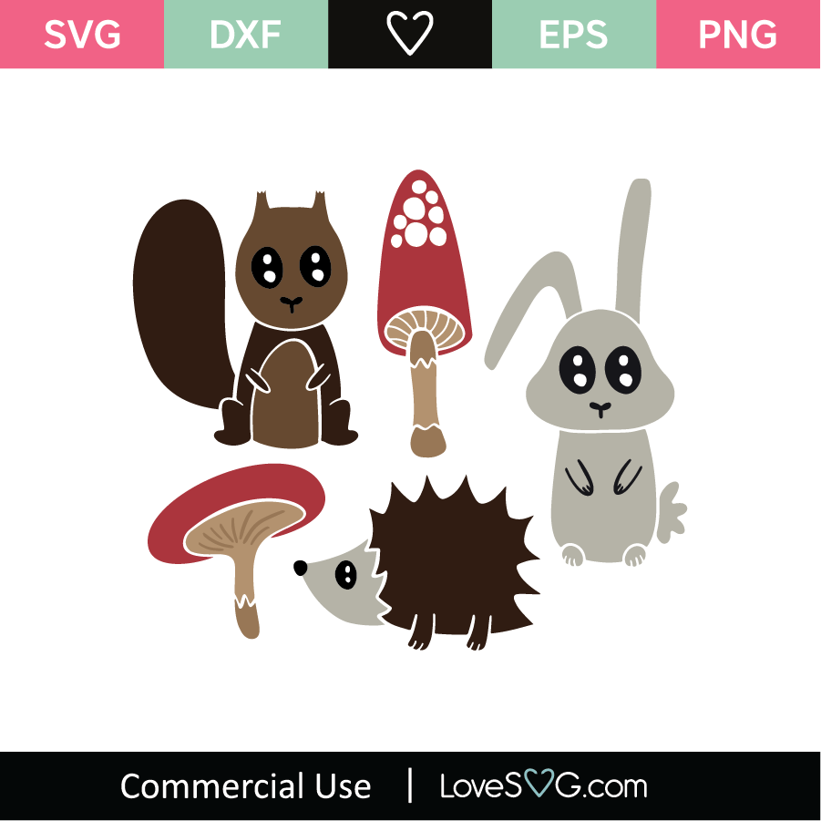 Download Woodland Animals SVG Cut File - Lovesvg.com