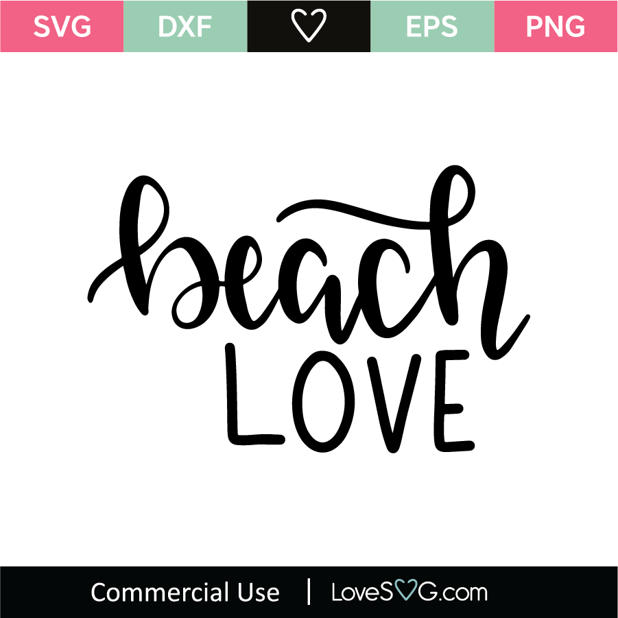 Download Beach Love SVG Cut File - Lovesvg.com