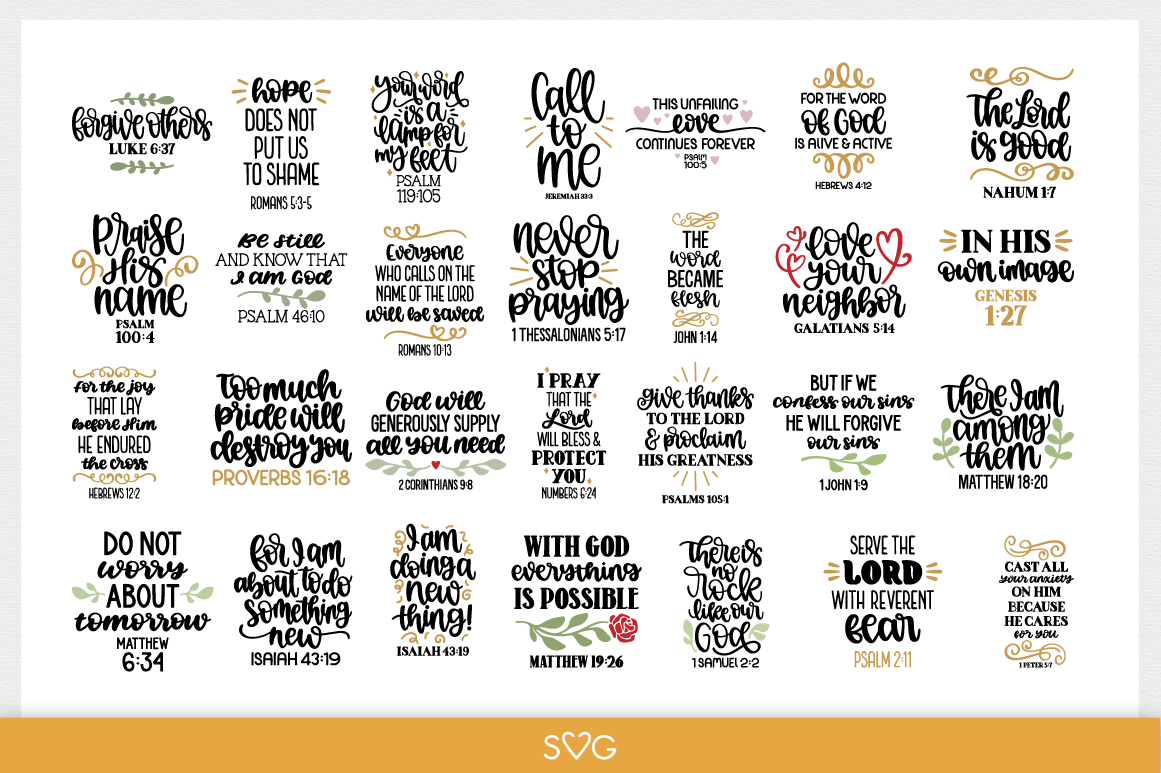 Download Bible Verses Svg Bundle Lovesvg Com