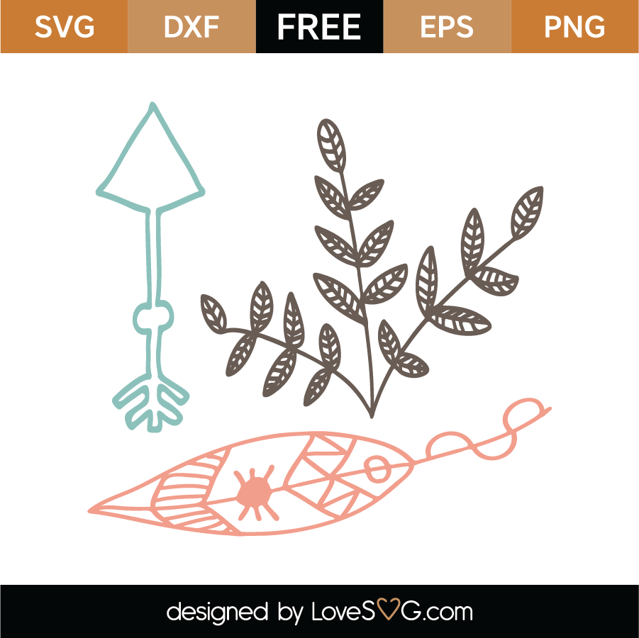 Boho Elements Svg Cut File Lovesvg Com