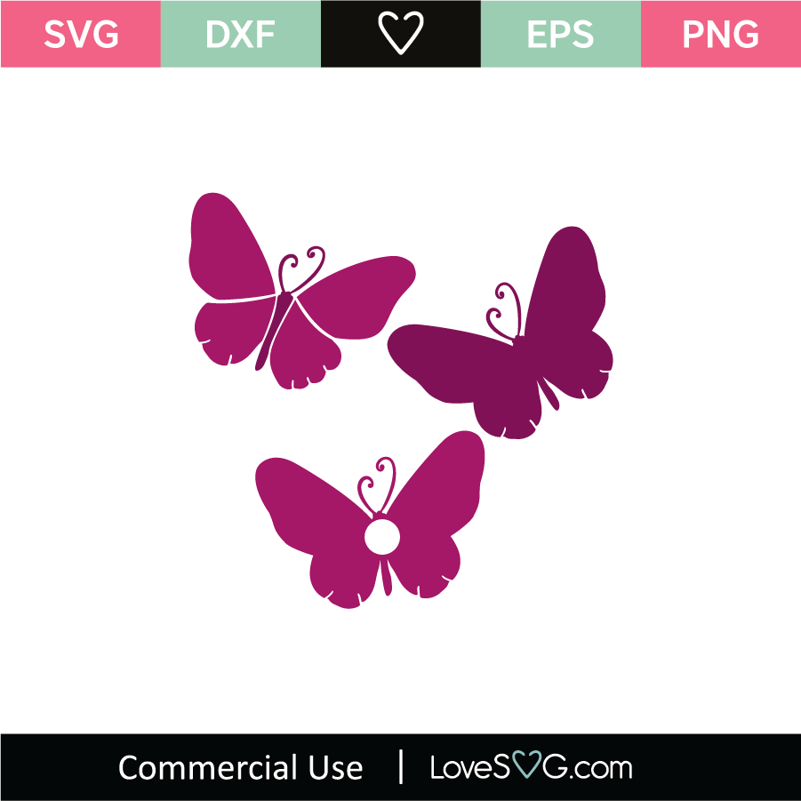 Download Butterflies SVG Cut File - Lovesvg.com