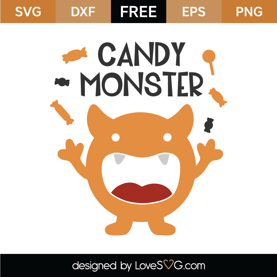 Download Candy Monster SVG Cut File - Lovesvg.com