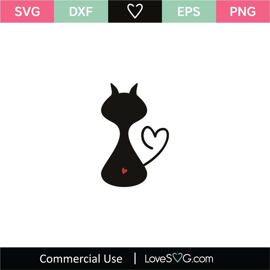 Cat SVG Cut File - Lovesvg.com