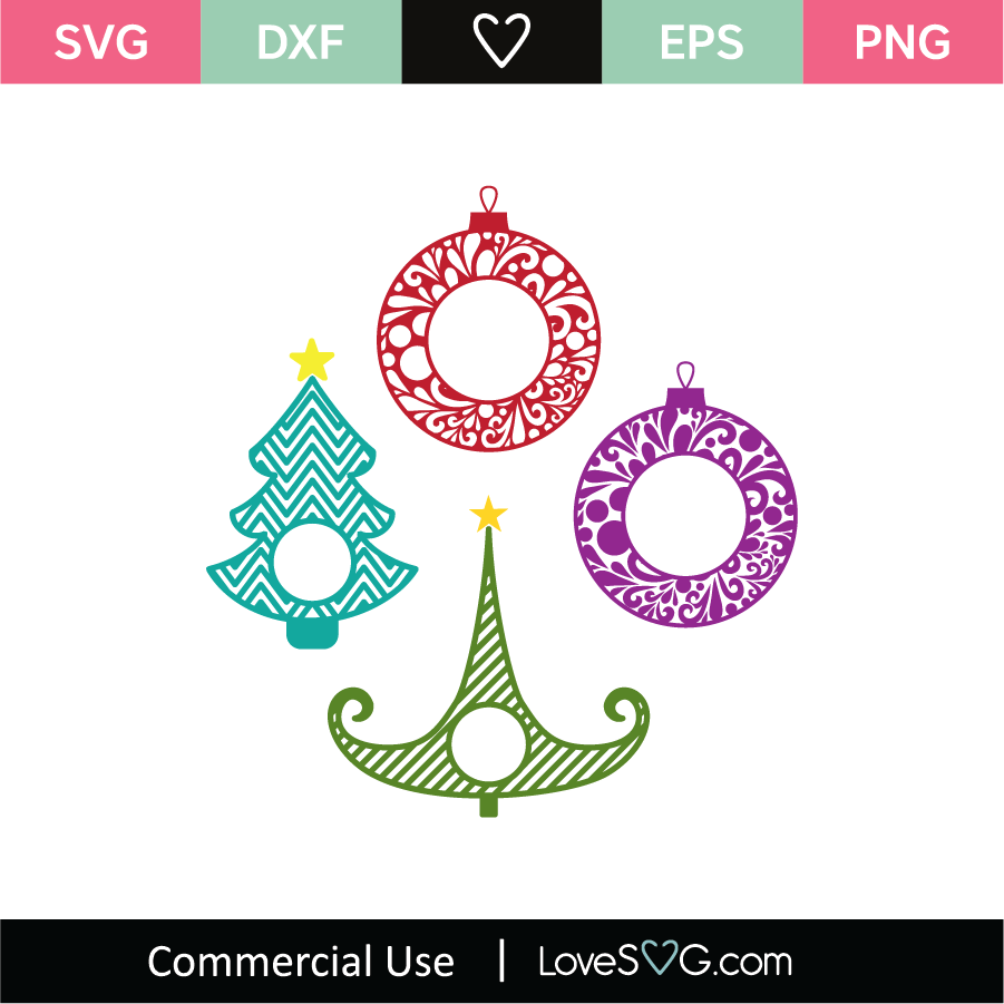 Download Christmas Monogram Frames Svg Cut File Lovesvg Com